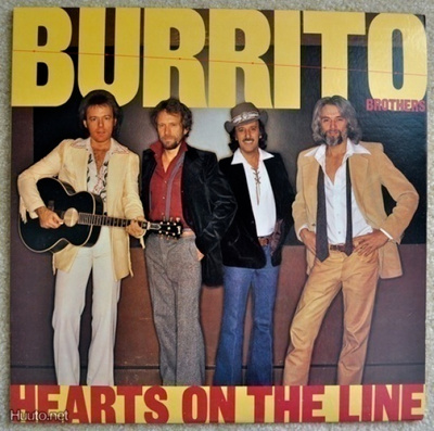 BURRITO BROTHERS :: HEARTS ON THE LINE :: VINYYLI LP US-1980