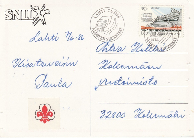 ERIKOISLEIMA , Nuorten  suurkisat, Lahti 7.6.1986