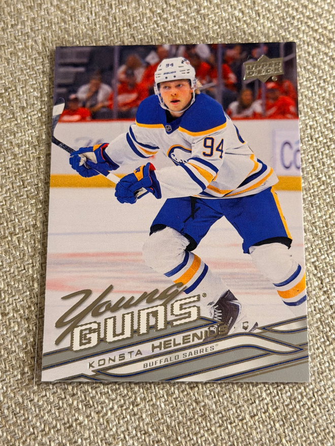 KONSTA HELENIUS YOUNG GUNS ROOKIE BUFFALO SABRES