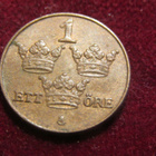1 öre 1950. Ruotsi-Sweden - pikkukuva 1