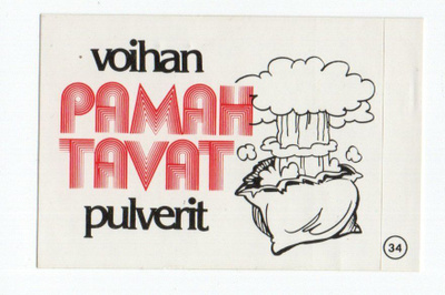 Purkkakuva Hellas Tarris n:o 34 1982 voihan PAMAHTAVAT