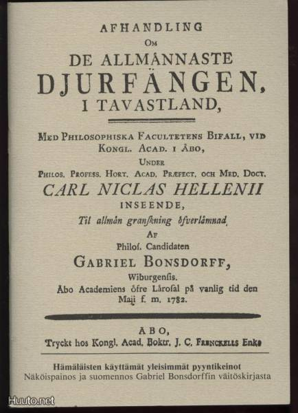 Hämäläisten käyttämät yleisimmät pyyntikeinot 1982 (1782)