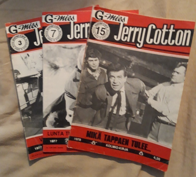 Jerry Cotton 3 kpl / 70-luku
