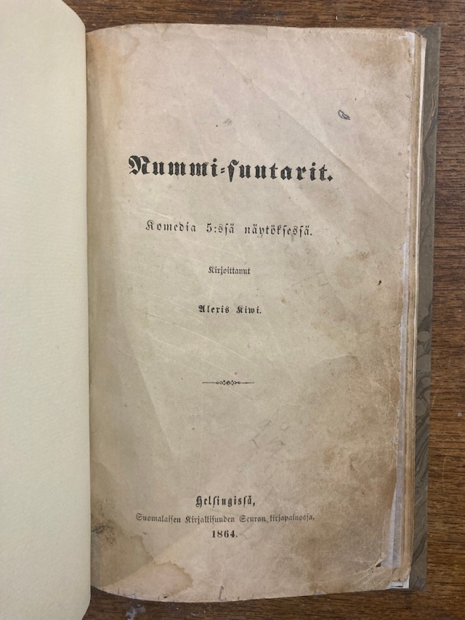 1864, A. Kivi: Nummisuutarit, 1.p., 1864