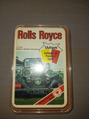 Oy Fenno-paperi Ab tuonti: Rolls Royce kortit