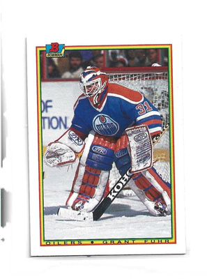 GRANT FUHR (mv) OILERS - 1990 BOWMAN # 189