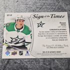 Roope Hintz 2021-22 SP Authentic Sign of the Times Black - pikkukuva 2