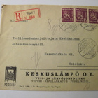 VANHA Kirjattu Firmakuori Keskuslämpö Oy Viipuri 1937 - pikkukuva 1