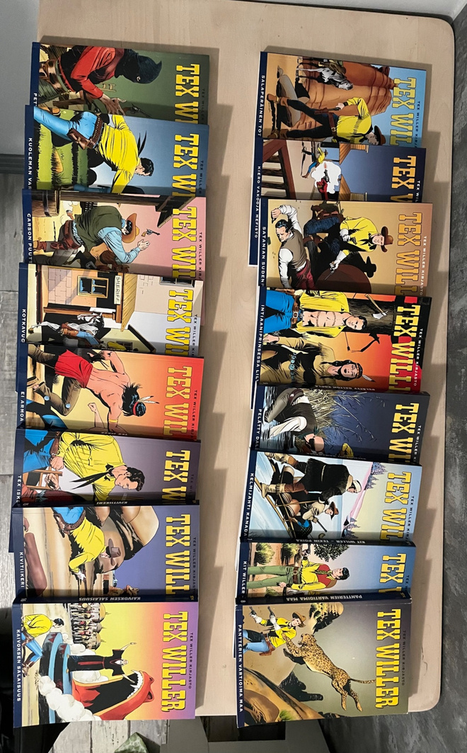 Avaamattomat Tex Willer kirjastot 1-16