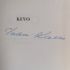 Paavo Kallio : Kevo : mietteitä ja muistikuvia Kevosta ja... - pikkukuva 2