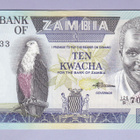 Zambia 10 Kwacha v.1986-88 UNC P-26 - pikkukuva 1