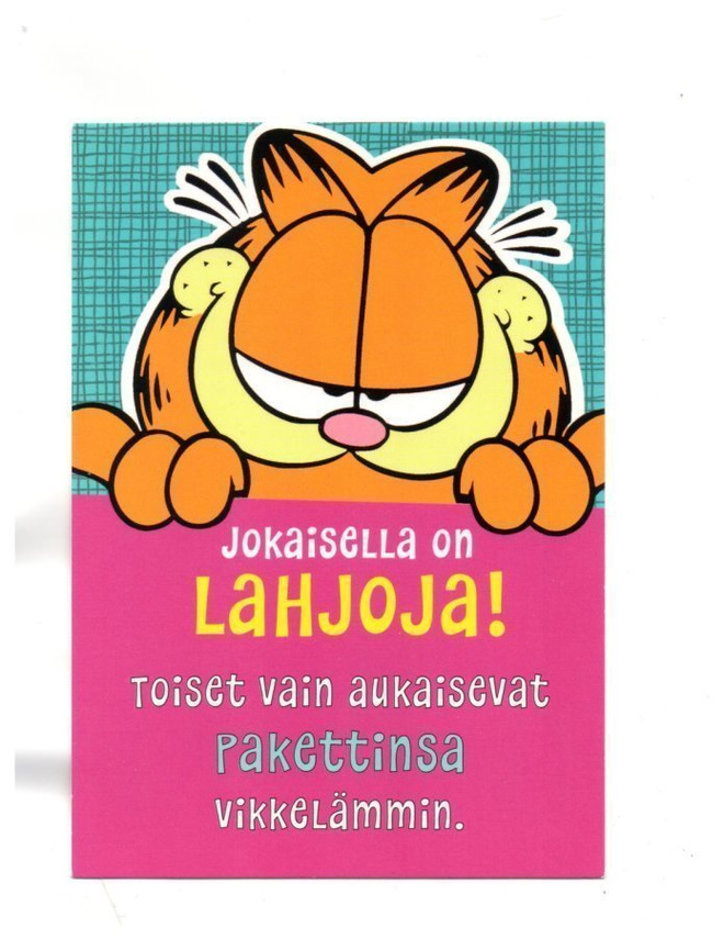 "°JOKAISELLA ON LAHJOJA!..." -KORTTI / Karvinen