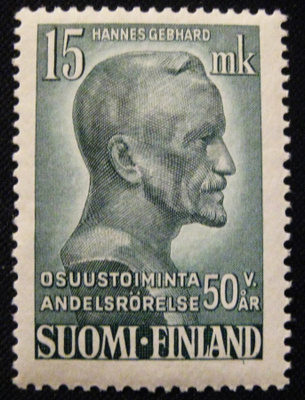 Osuustoiminta 50 vuotta Hannes Gebhard 2.10.1949** (loo)
