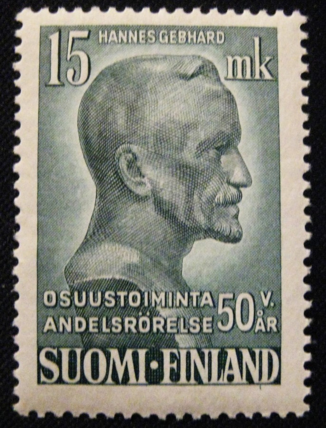 Osuustoiminta 50 vuotta Hannes Gebhard 2.10.1949** (loo)