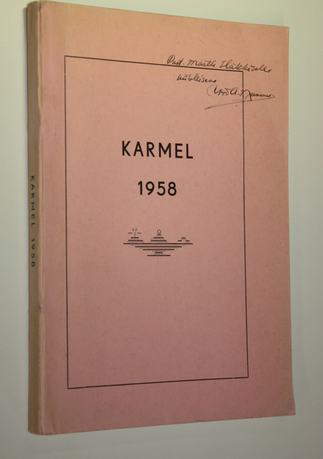 Karmel 1958 : Raamatun ja Israelin puolesta : yhdeksäs vu...