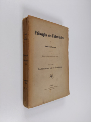 Eduard von Hartmann : Philosophie des Unbewussten, Bd. 3 ...