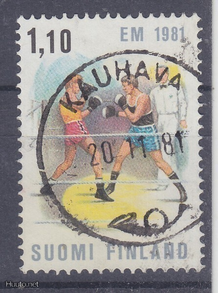 1981 Nyrkeilyn Em LLO leimalla.