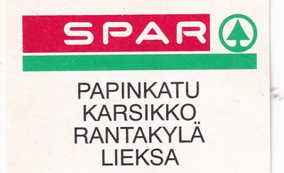 Lieksa. Papinkatu Karsikko. Rantakylä, SPAR  b591