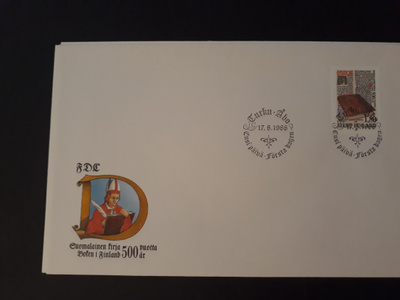 1988  Suomalainen kirja 500v FDC