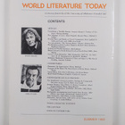 World literature today : A literary Quarterly of the univ... - pikkukuva 2