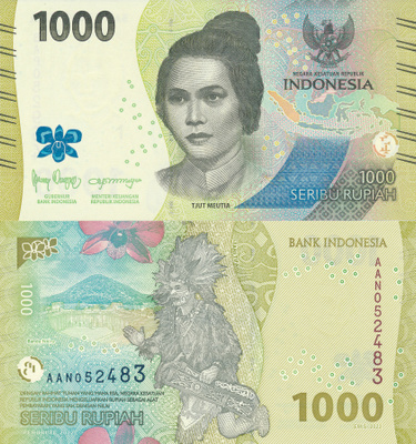 Indonesia 1.000 Rupiah 2022 PNew #274