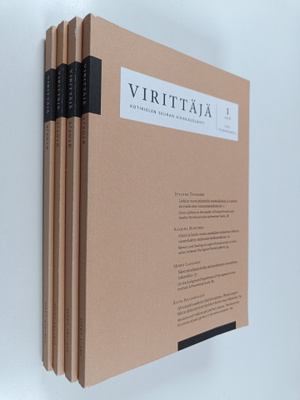 Virittäjä vuosikerta 2016 (nrot 1-4)