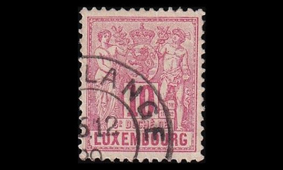 Luxemburg 49D o Allegoria 10 C (12½) (1882)