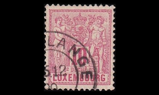 Luxemburg 49D o Allegoria 10 C (12½) (1882)