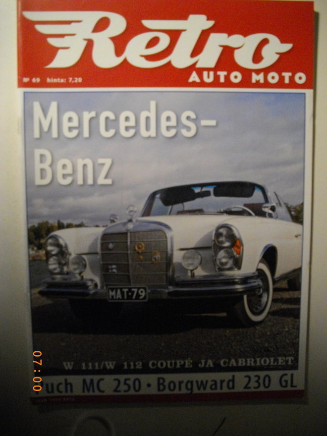 Retro auto moto lehti Nro 69/2009 (26.2)