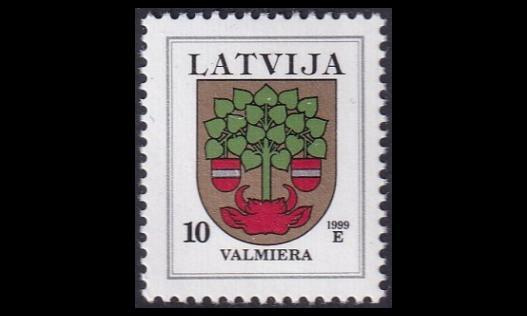 Latvia 463C_IIIx ** Käyttösarja vaakuna 10 S -99 (1997)