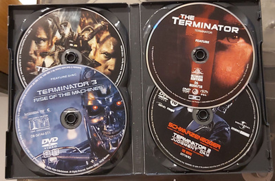 TERMINATOR GUADRILOGY. 4 DVD-elokuvaa.