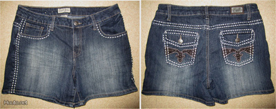Earl Jean-Stretch Minihame Style Farkkushortsit USA Koko: 10