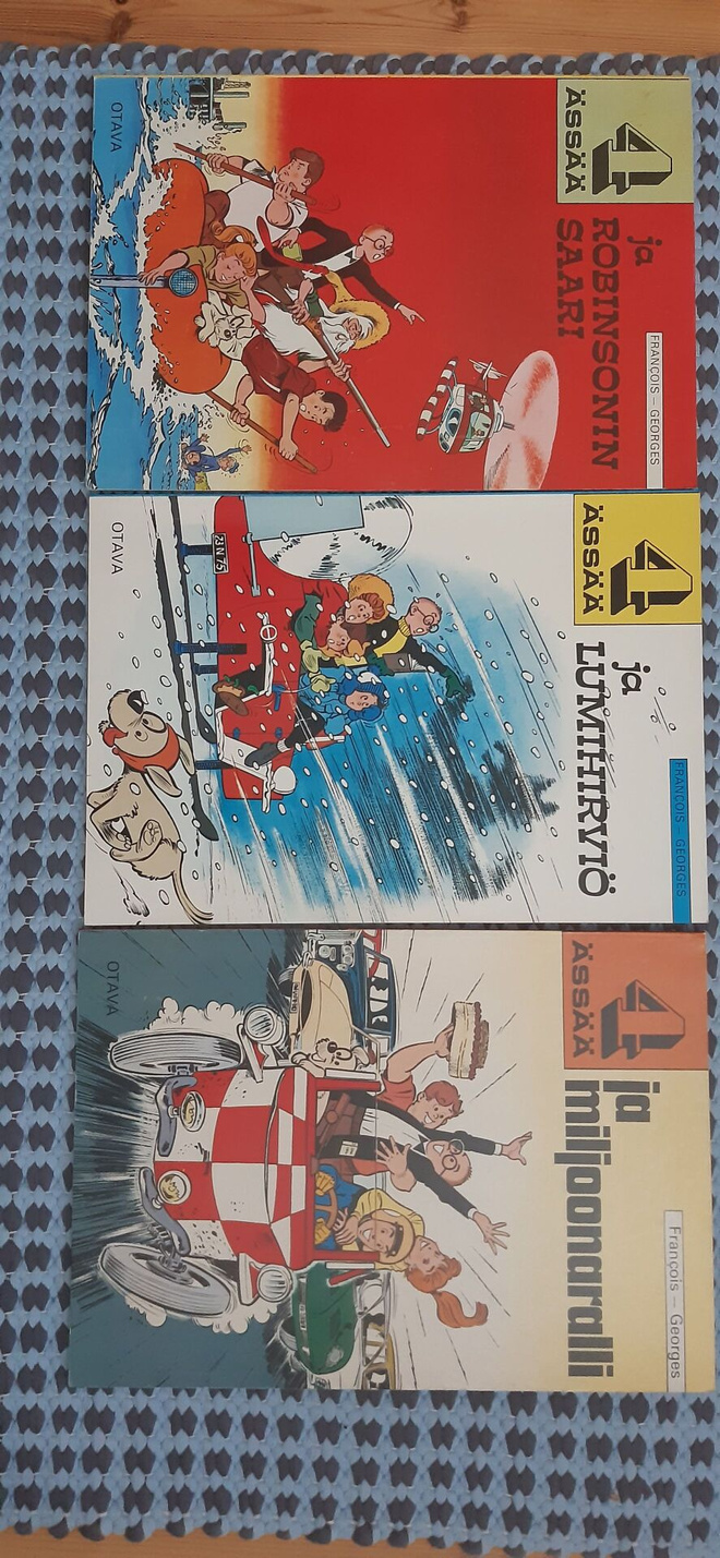 Neljä ässää 3 kpl LÄHES PRIIMAT!!
