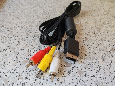 AV RCA Audio Videokaapeli (PS1/PS2/PS3)