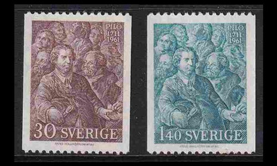 Ruotsi 471-2 ** Taidemaalari Carl Gustaf Pilo (1961)