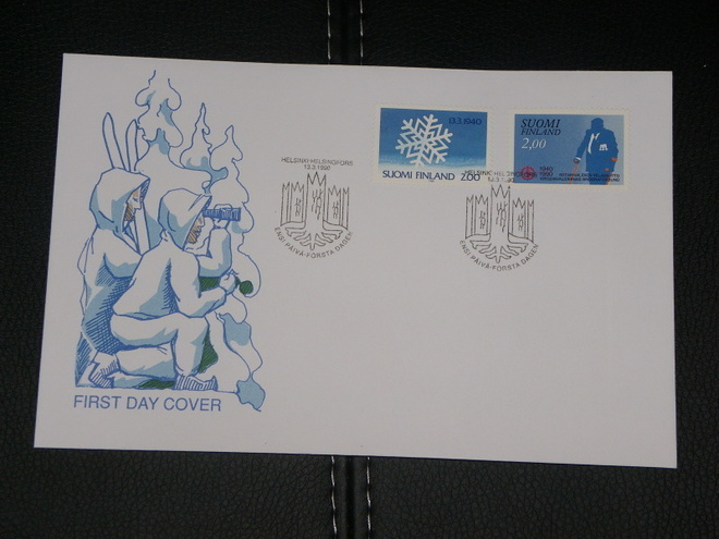 FDC Lape 1101-02 Talvisodan päättyminen & Sotainvalidit 1990
