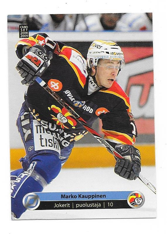 2008-09 CardSet #35 Marko Kauppinen Jokerit