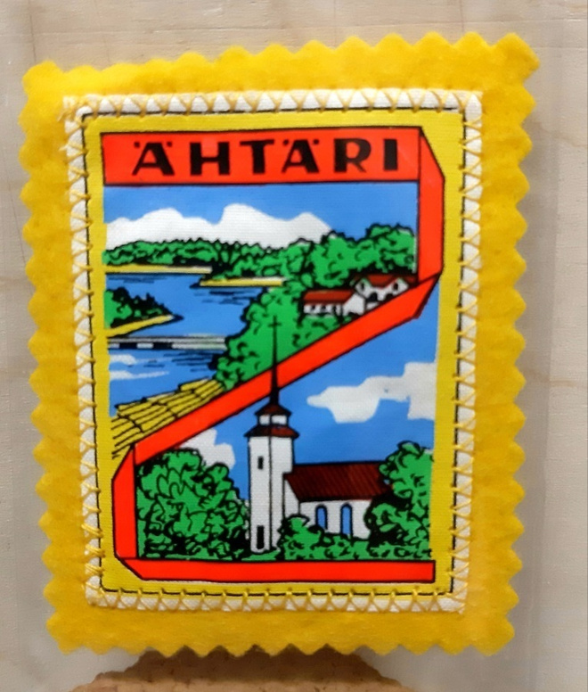 Ähtäri vintage kangasmerkki