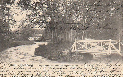 Postikortti, OULU, Hupisaarilta v 1905