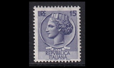 Italia 965 ** Käyttösarja Turrita (1956)
