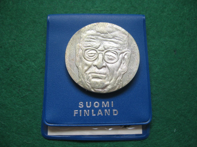 10 mk hopea juhlaraha J.K. Paasikivi - 1970