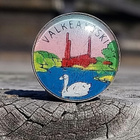 Matkailumerkki Valkeakoski. Halkaisija - 18 mm. Naarmuja. - pikkukuva 2