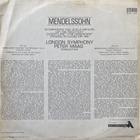 Mendelssohn - 3. Sinfonia ”The Scottish”.. LP - pikkukuva 2