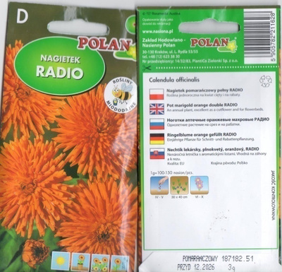 Kehäkukka "Radio" siemenet #