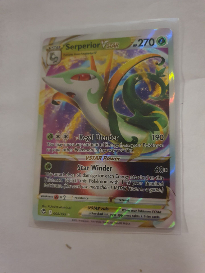 Serperior VSTAR (SIT 008) Silver Tempest ULTRA RARE card