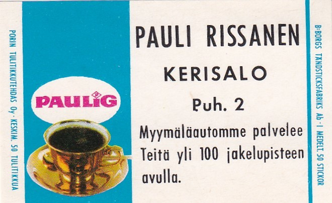 Kerisalo, Pauli Rissanen , Paulig   3/15