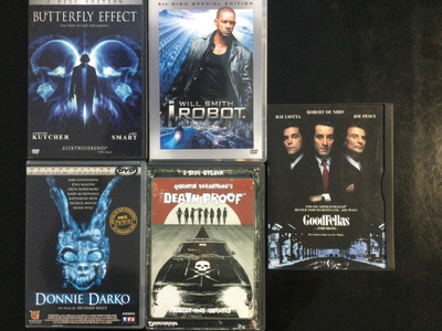 TUONTI DVD - ELOKUVIA. 5 KPL.