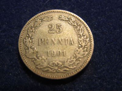 25 penniä 1901