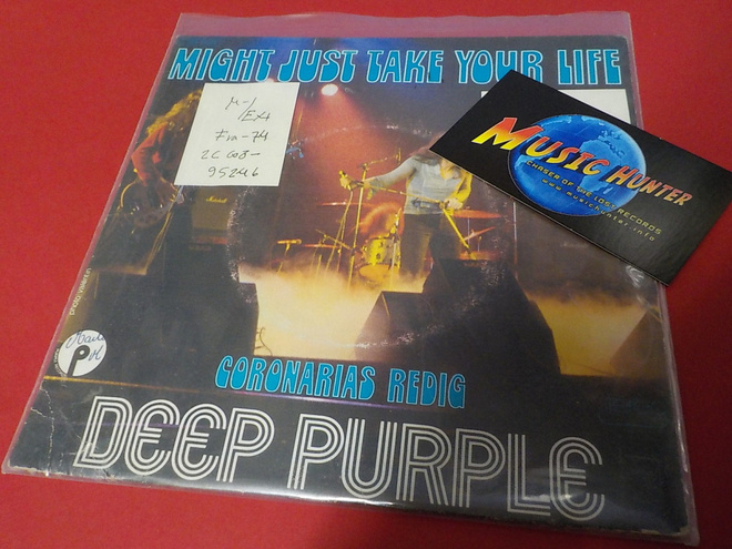 DEEP PURPLE - MIGHT JUST TAKE YOUR LIFE M-/EX+ 7'' SINGLE
