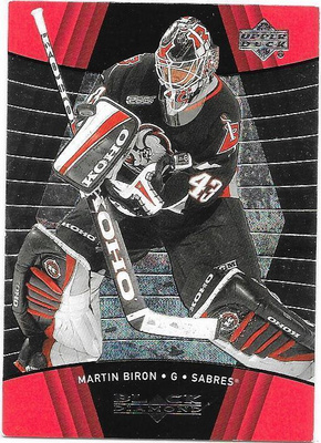 99-00 Black Diamond #14 Martin Biron Buffalo Sabres MV
